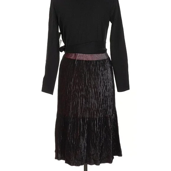 NWT black wrap sweater dress Nic + Zoe, size Medium - Picture 8 of 12